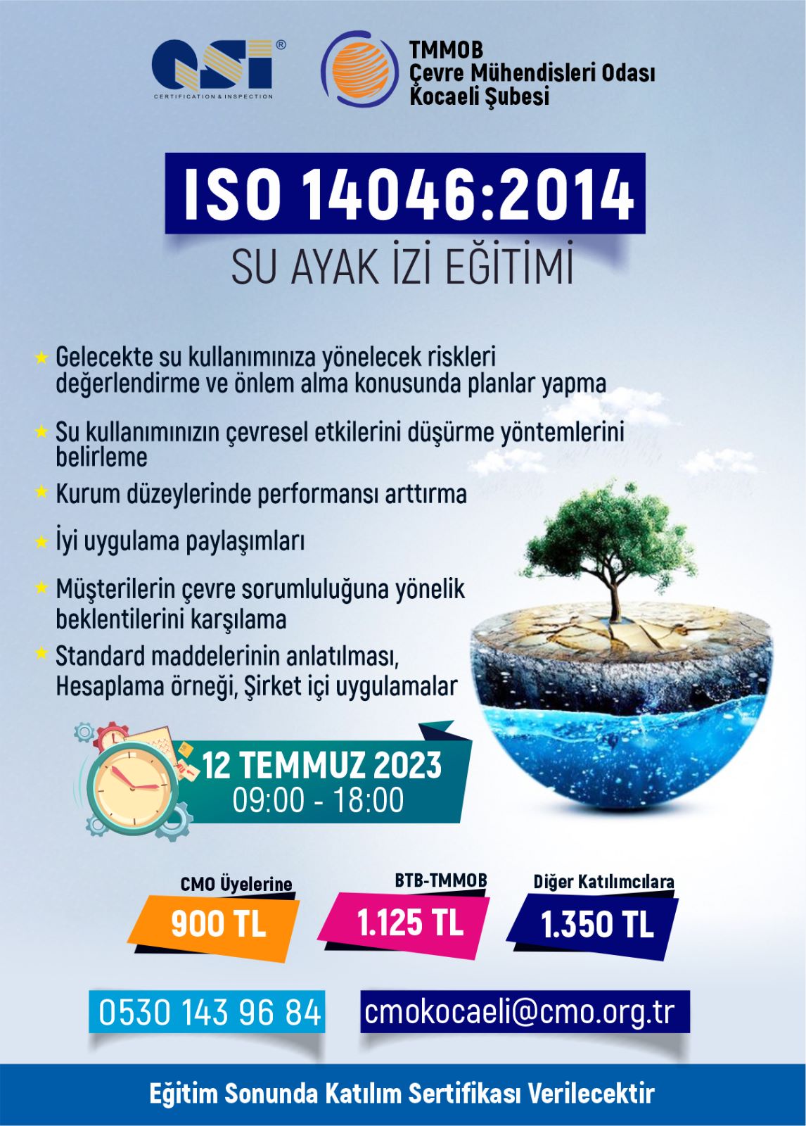 ISO 14046 SU AYAK İZİ BİLGİLENDİRME EĞİTİMİ