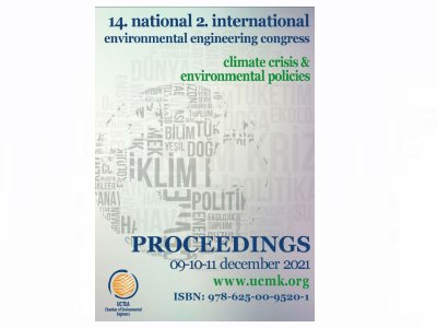 14.Ulusal 2. Uluslararası Çevre Mühendisliği Kongresi 2021 Bildiri kitabımız yayınlanmıştır