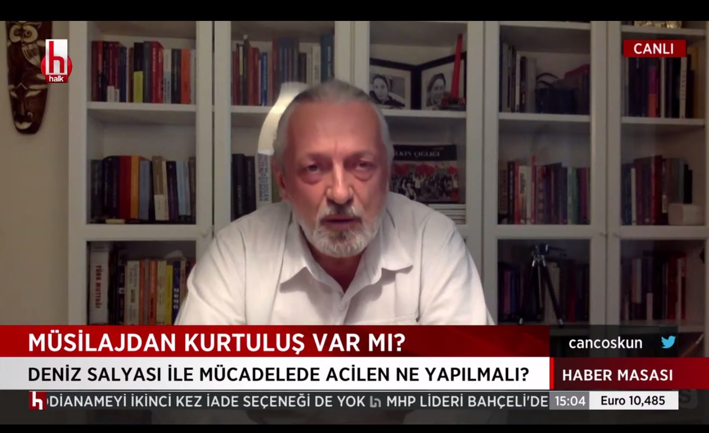 TMMOB Çevre Mühendisleri Odası Genel Başkanı Ahmet Dursun Kahraman Halk TV`de Marmara Denizi`nde yaşanan Müsilaj sorunu ve Siyasi iradenin yaklaşımını tartışıyor.
